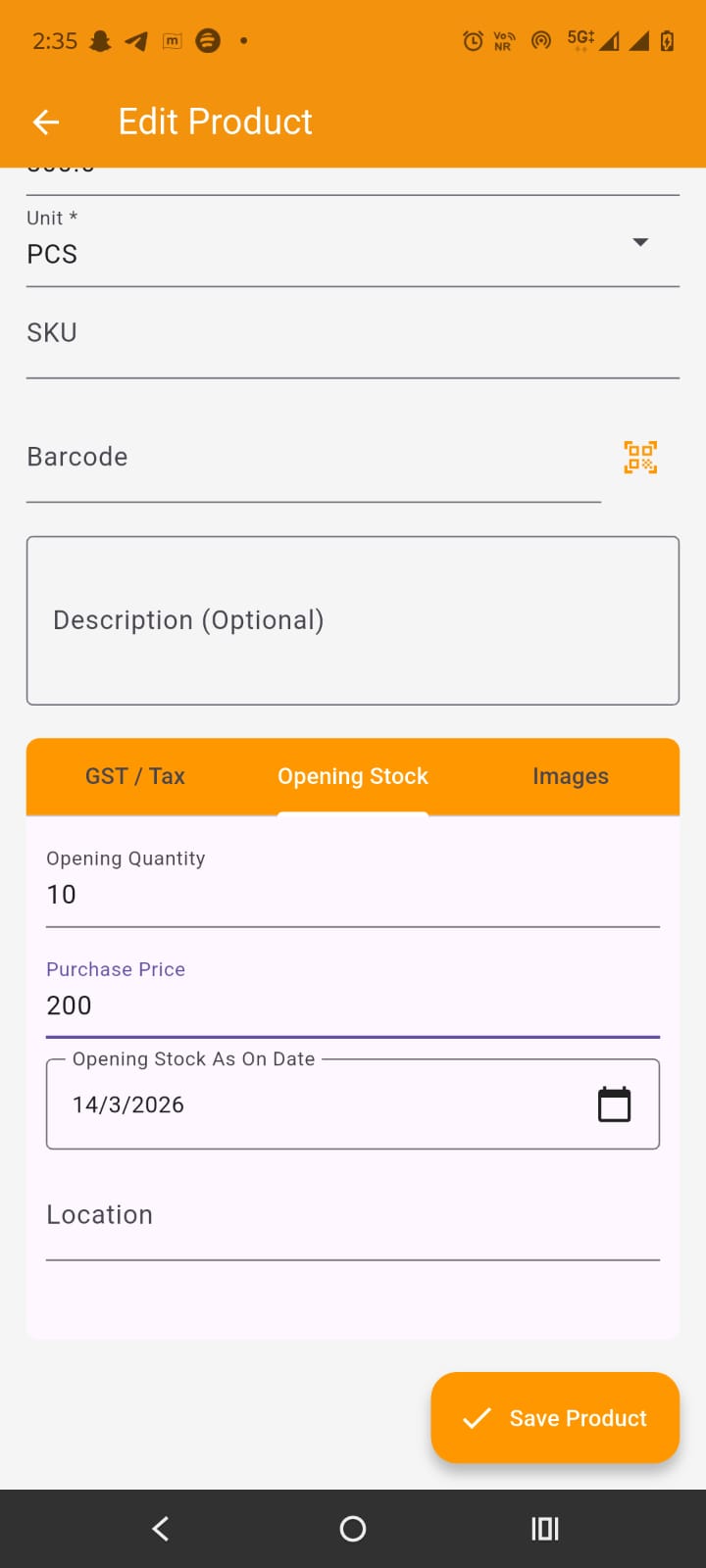 Inventory, Opening Stock, and Stock Log Governance – Scene 1 scene image