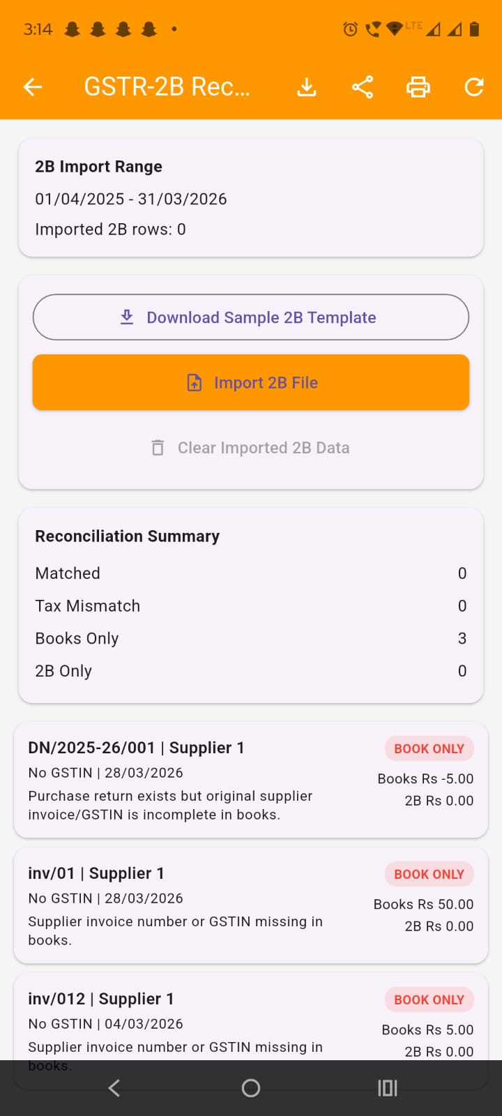 GSTR-2B Reconciliation –  Scene 7 scene image