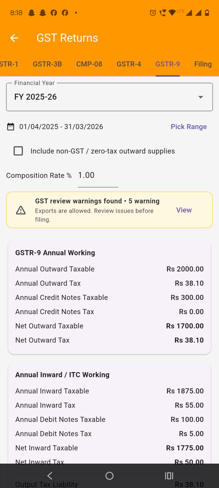 GSTR-9 Annual Working – Scene 5 scene image
