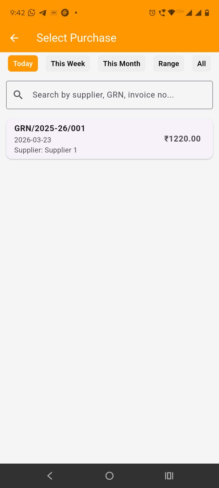 Purchase Returns and Correction Controls – Scene 2 scene image