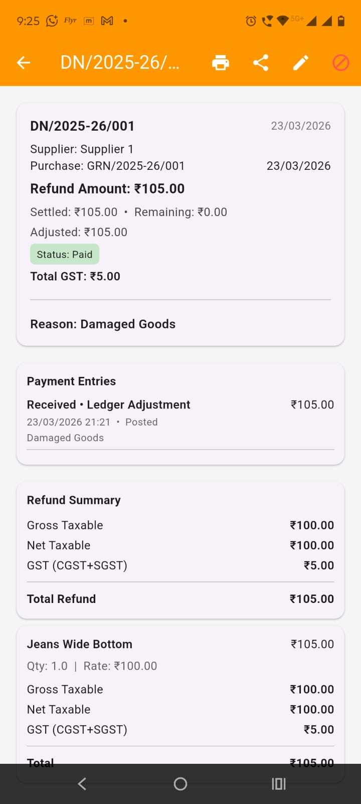 Purchase Returns and Correction Controls – Scene 3 scene image