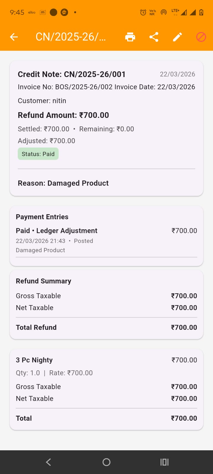 Sales Returns and Correction Controls – Scene 3 scene image